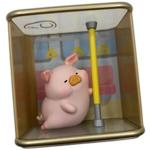 Lulu The Piggy Open Blind Box Pleasure Time Series Bus Ride Collectible Toy
